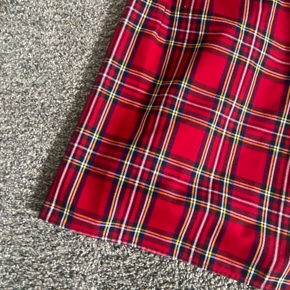 Forever 21 XXI Red Plaid Mini Dress Punk Goth - Medium - Picture 2 of 4